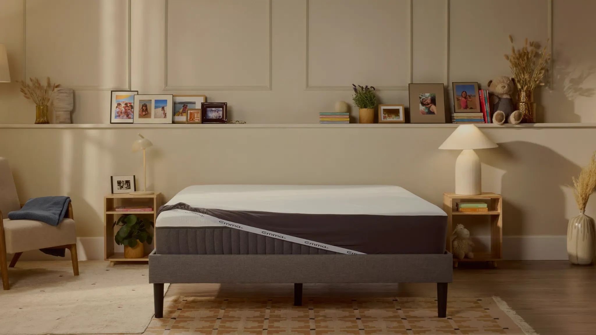 Emma mattress creating a comfortable and relaxing bedroom environment